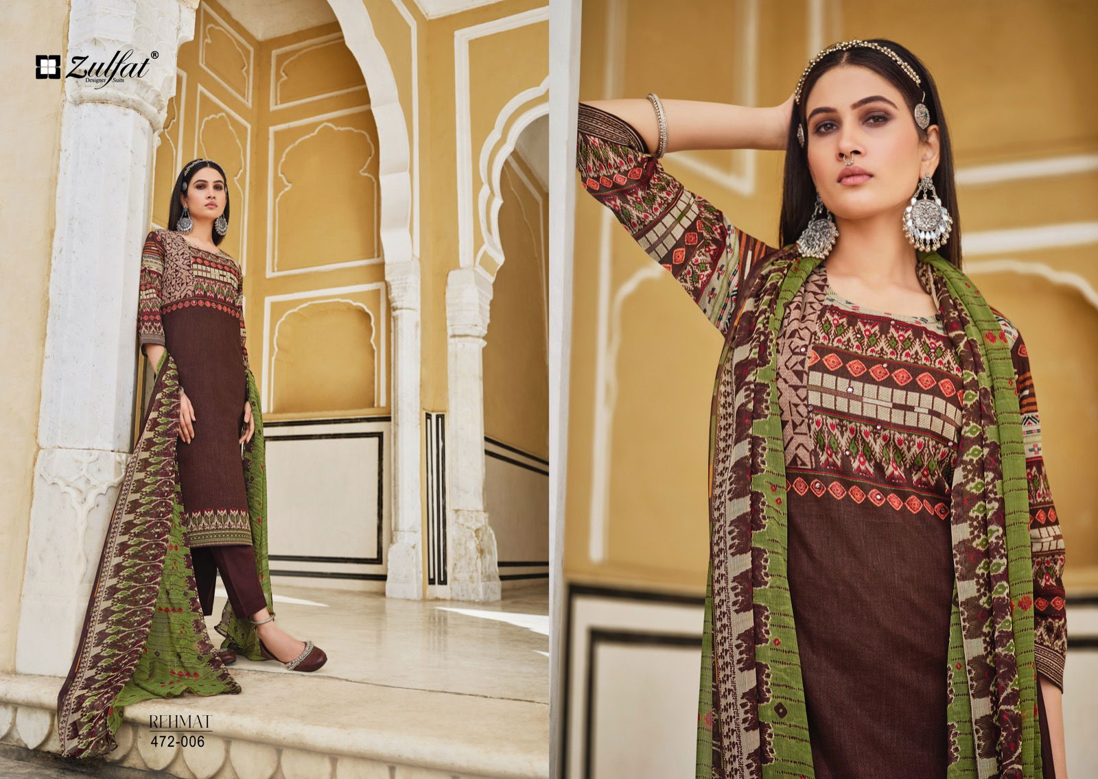 Zulfat Rehmat Daily Wear Wholesale Cotton Dress Material Catalog
